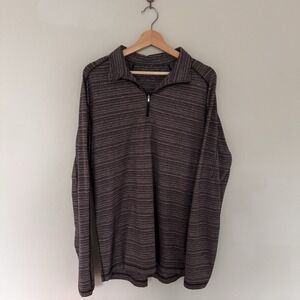 Lululemon Surge Warm 1/2 Zip Pullover Large Purple Long Sleeve Workout Mens